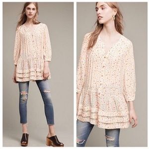 Anthropologie Maeve Paccia Geometric Print Tunic S